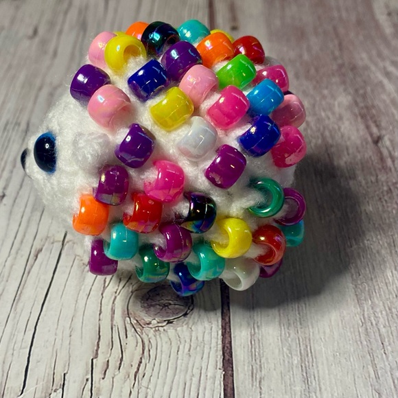 HANDMADE Crochet Beaded Fidget Hedgehog - Picture 4 of 16